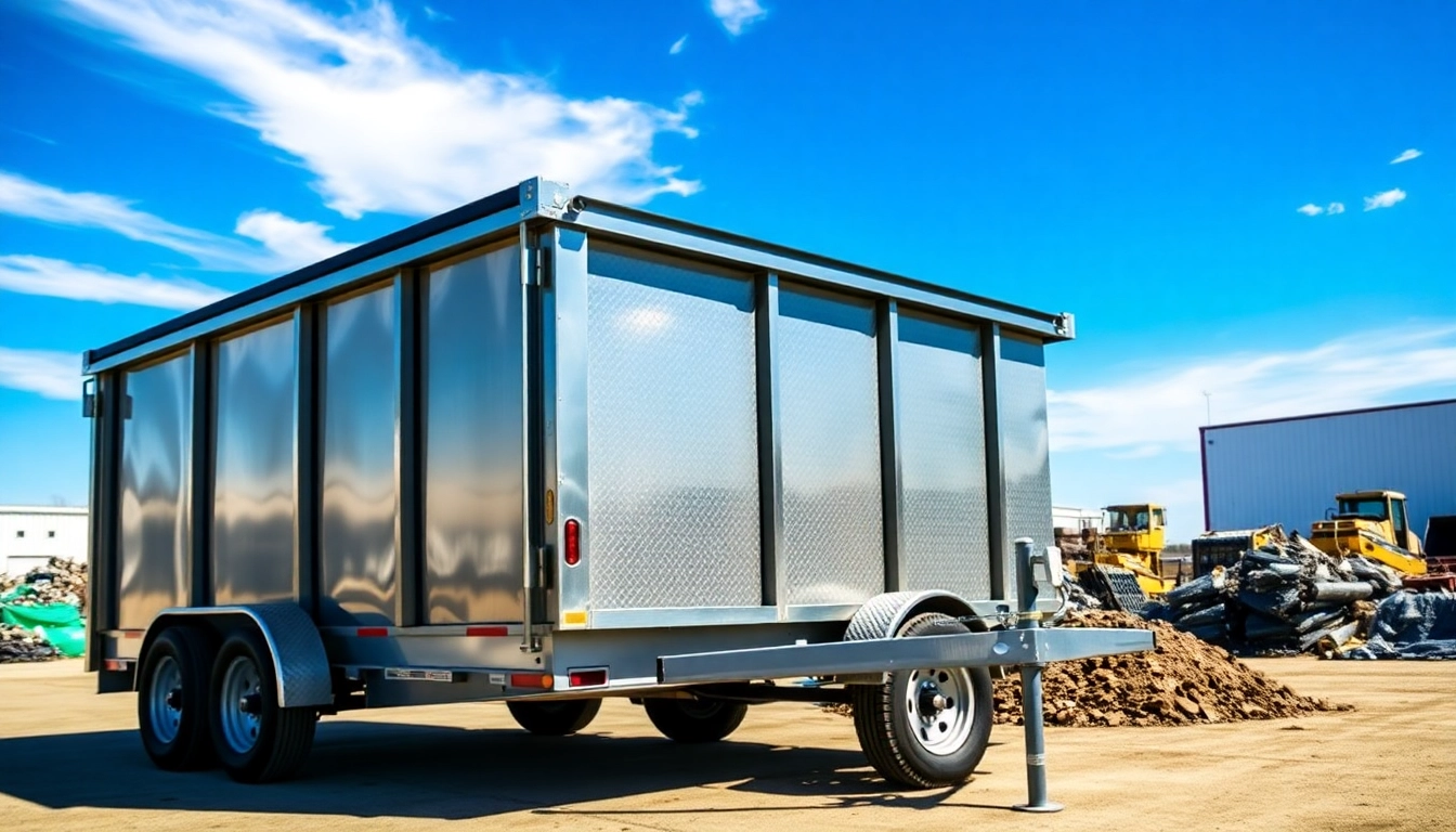 Discover versatile dumpster trailers for sale with robust features and stunning build quality.