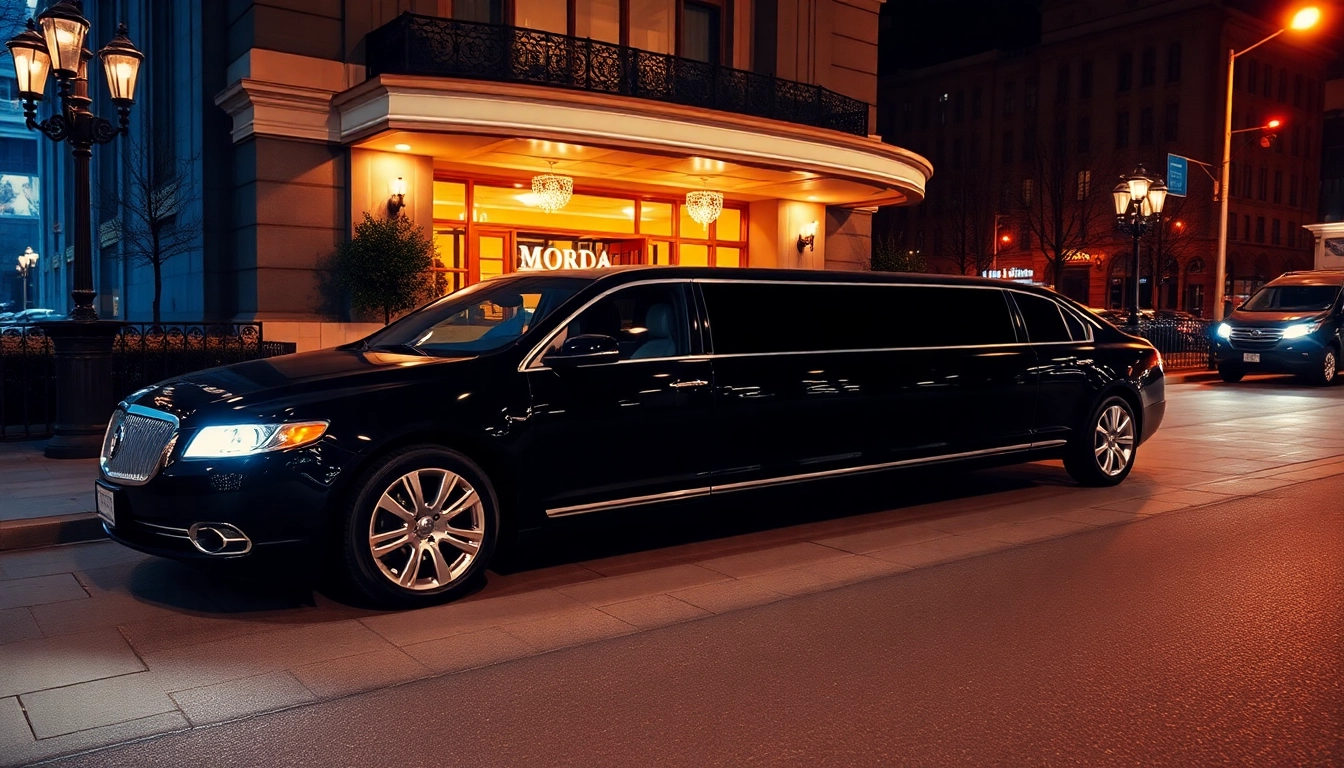 Experience premium car service Atlanta with our luxurious black limousine ready for your special event.