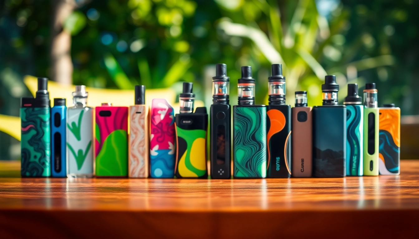 Discover the best disposable vape options displayed vibrantly on a stylish surface.