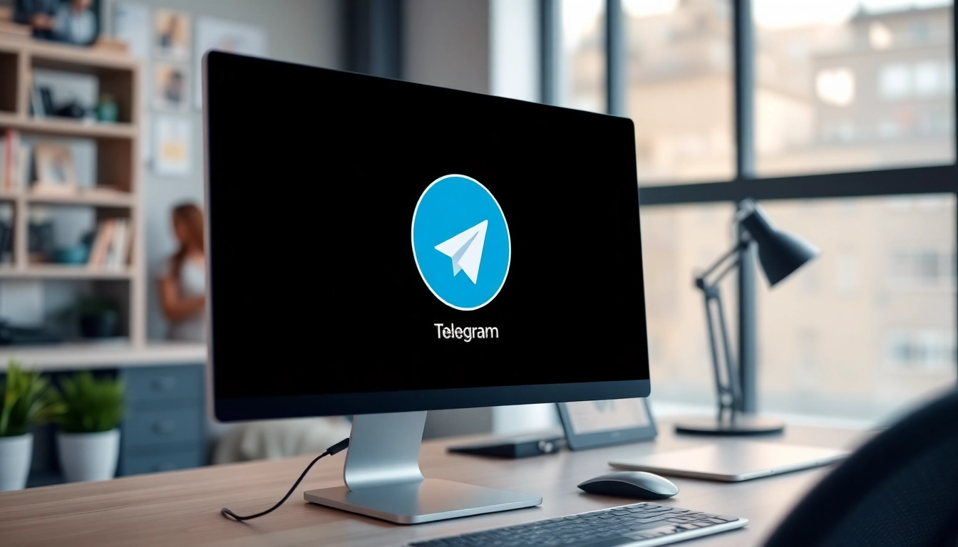 Access telegram下载电脑版 with a clean and interactive desktop view showing the app interface.