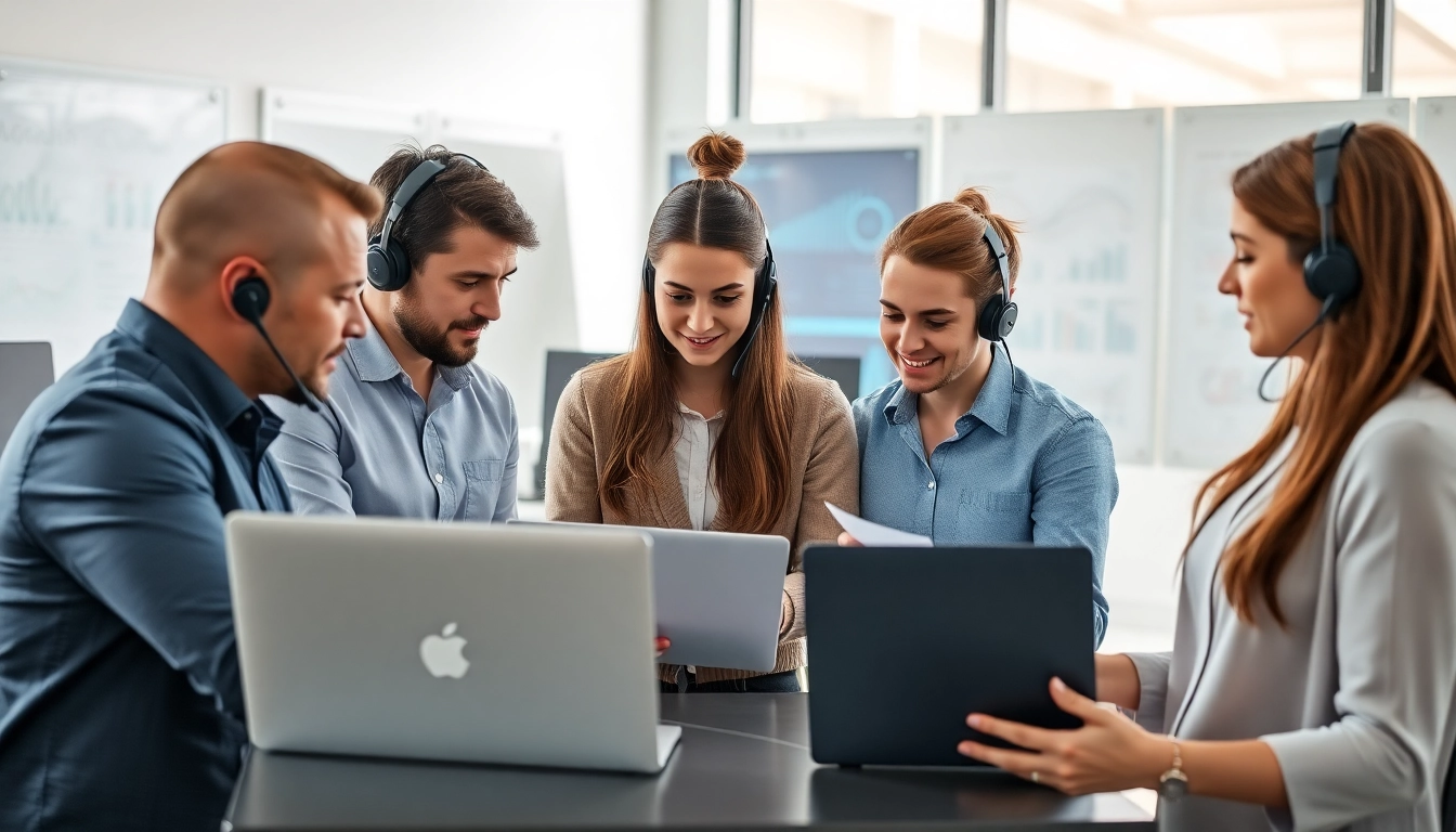 Managed IT service team collaborating in a modern office to enhance IT support.
