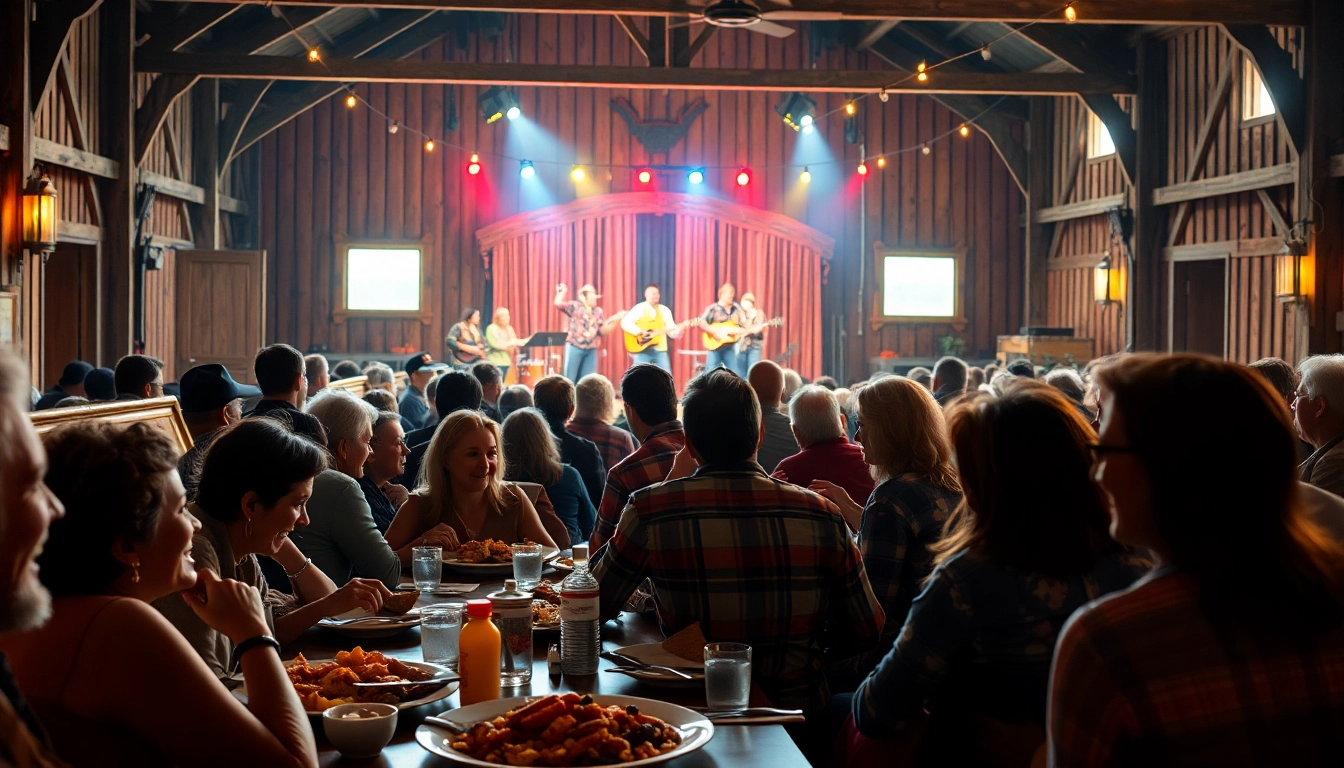 Enjoy the vibrant performances at firelight barn dinner theater with BBQ and family fun.