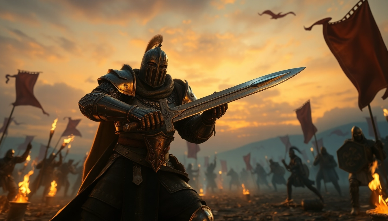Engaging warriors from the warlords 2 game fighting in a vibrant medieval battlefield.