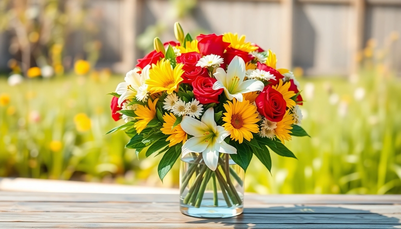 Stunning bouquet showcasing Flower Delivery South Morang with vibrant flowers and a modern vase.